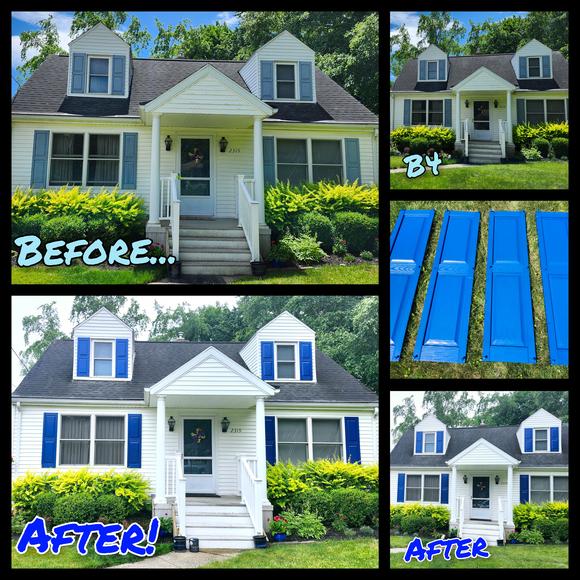 Pressure wash and paint